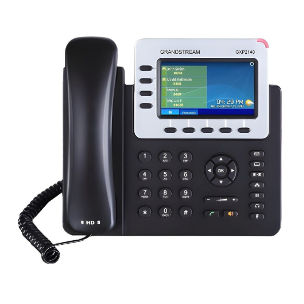 Teléfono IP Grandstream GXP 2140 profesional compatible con centralita virtual Zoon Suite