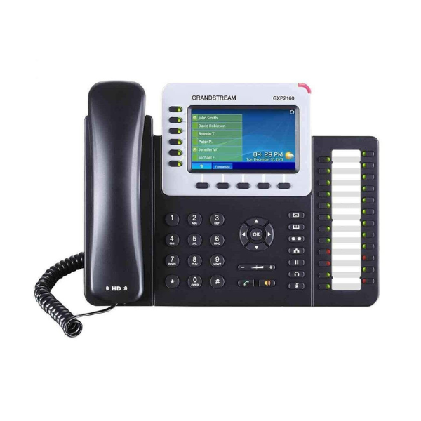 Teléfono IP Grandstream GXP 2160 con teclas BLF compatible con centralita virtual Zoon Suite