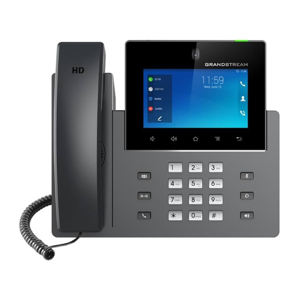 Teléfono IP con vídeo Grandstream GXV3450 compatible con centralita virtual Zoon Suite