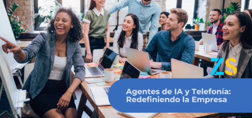 Agente de inteligencia artificial atendiendo llamadas a través de centralita virtual para empresas