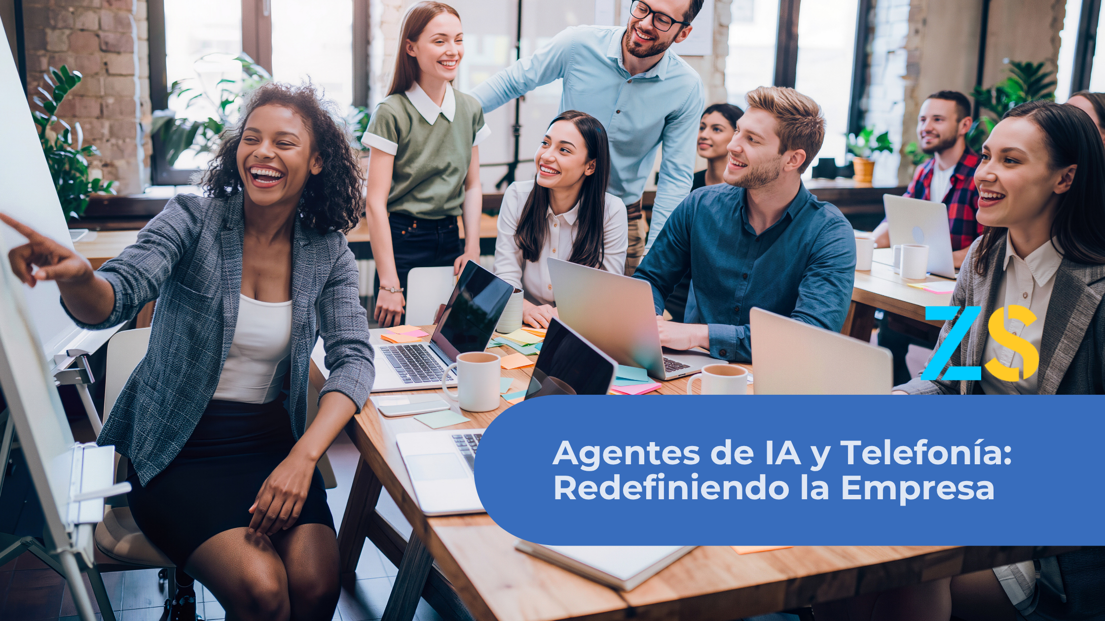 Agente de inteligencia artificial atendiendo llamadas a través de centralita virtual para empresas